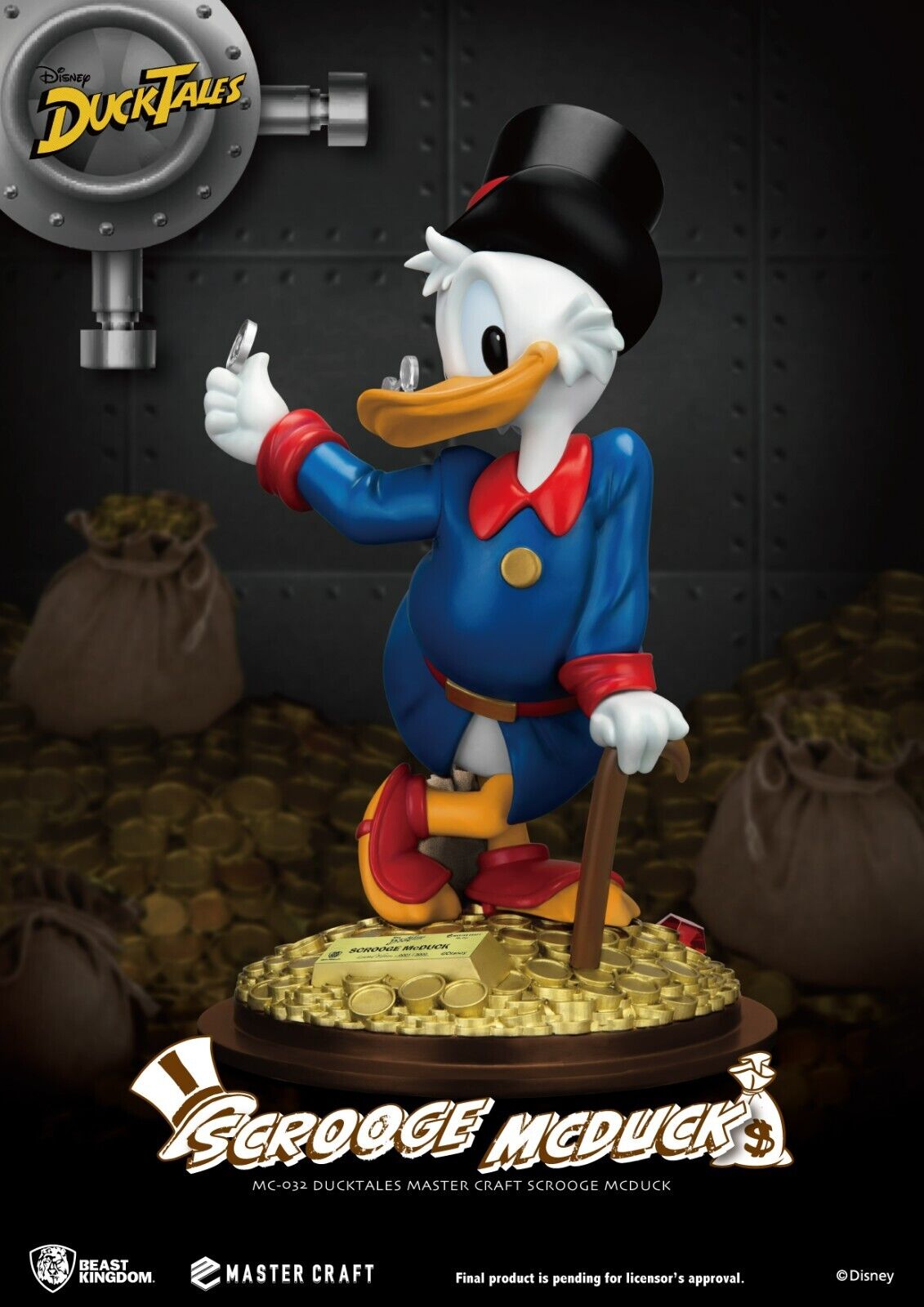 DuckTales Master Craft Scrooge McDuck Statue -Limited Edition 3000 Worldwide NEW