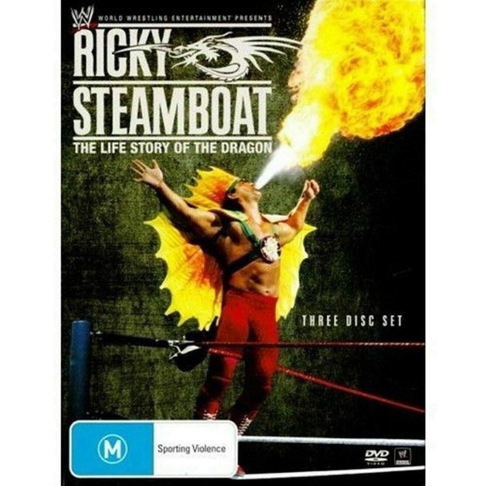  WWE Ricky Steamboat The Life Story of the Dragon (3 Disc Set,DVD) NEW+SEALED