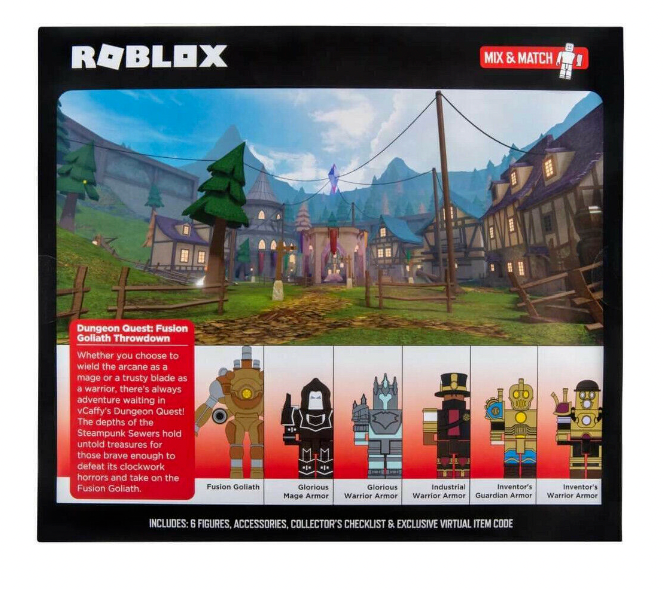 ROBLOX Environmental Pack Dungeon Quest : Fusion Goliath Throwdown W10 NEW