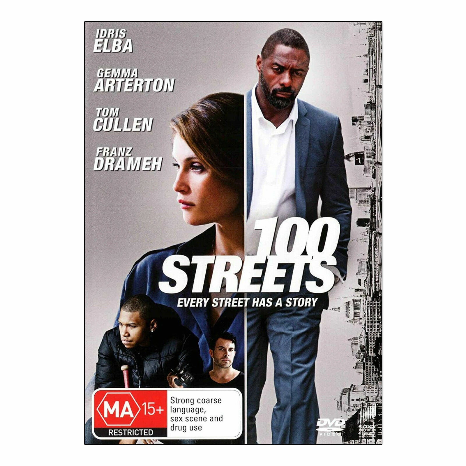 100 Streets (DVD,2017) - Idris Elba -  Region 4 - NEW+SEALED