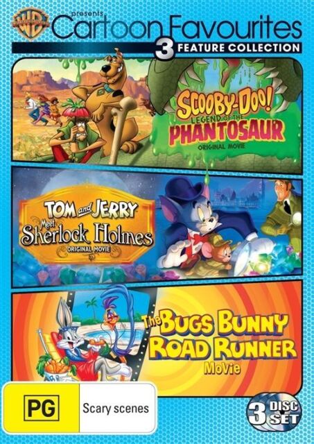 Warner Bros Kids Mix Scooby-Doo/Tom&Jerry/Bug(DVD, 2013, 3-Disc Set) NEW+SEALED 