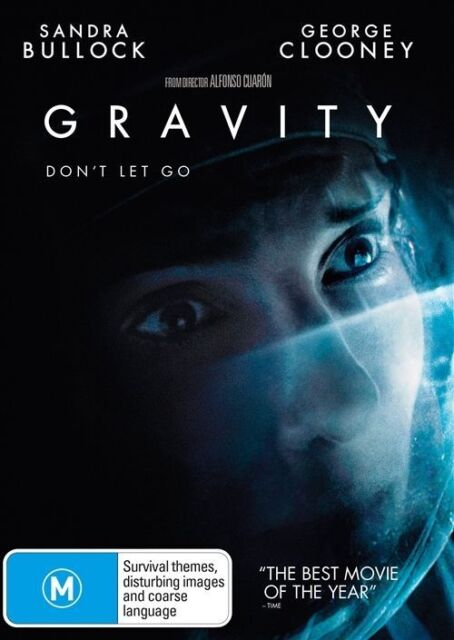 Gravity (DVD,2013) Region 4 -  George Clooney, Sandra Bullock - NEW+SEALED 