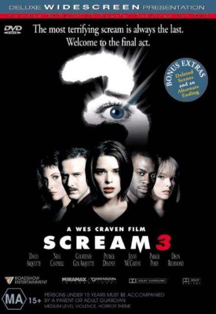 Scream 3 (DVD,1999) Region 4 - NEW+SEALED