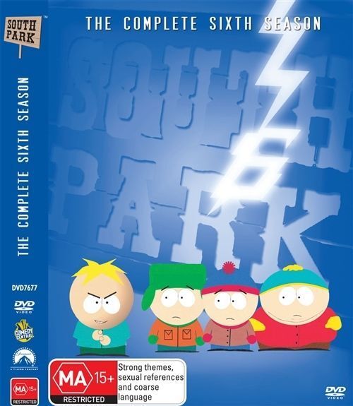 South Park : Season 6 (DVD, 2009, 3-Disc Set) Region 4 - NEW+SEALED 