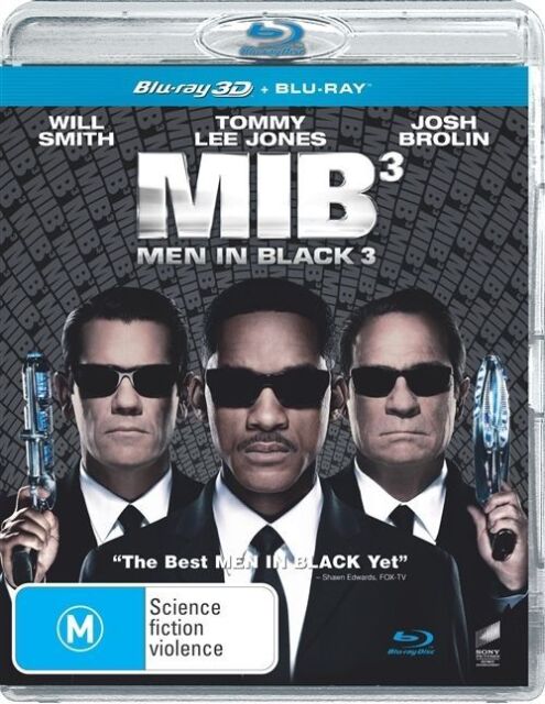 Men In Black 3 (Blu-ray 3D, 2012) Region B - NEW+SEALED