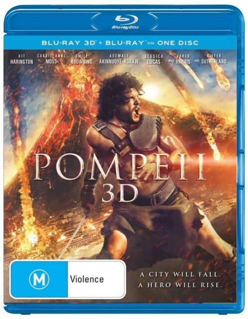 POMPEII 3D (Blu-Ray 3D + Blu-ray, 2014) NEW+SEALED 