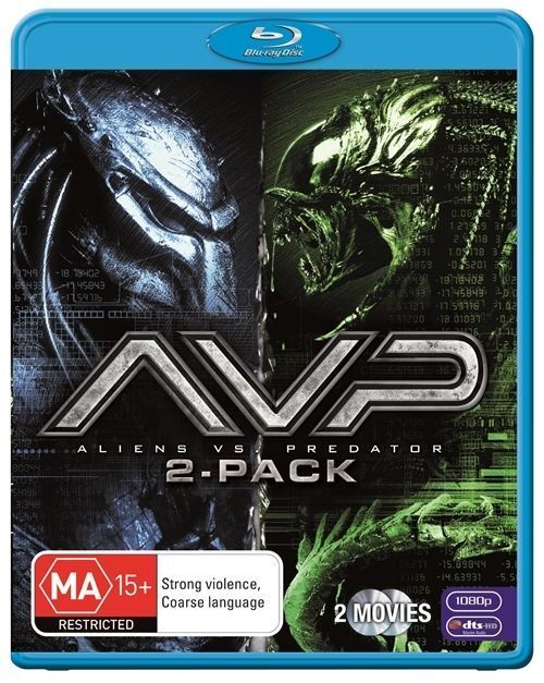 AVP 1 - 2 : Alien Vs Predator : NEW Blu-ray, 2 Movies - NEW+SEALED