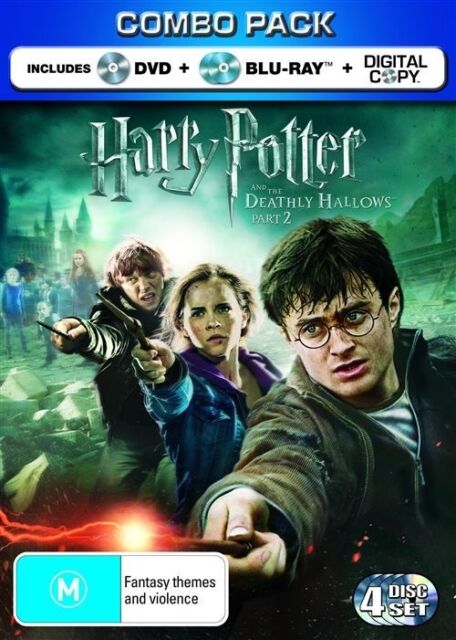 Harry Potter and The DEATHLY HALLOWS Part 2 (Combo Pack 4 Disc Set -NEW+SEALED