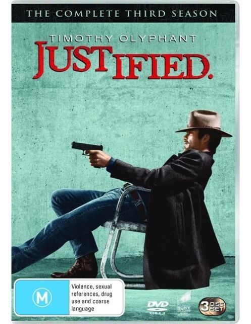 Justified : Season 3 (DVD, 3-Disc Set) NEW+SEALED 