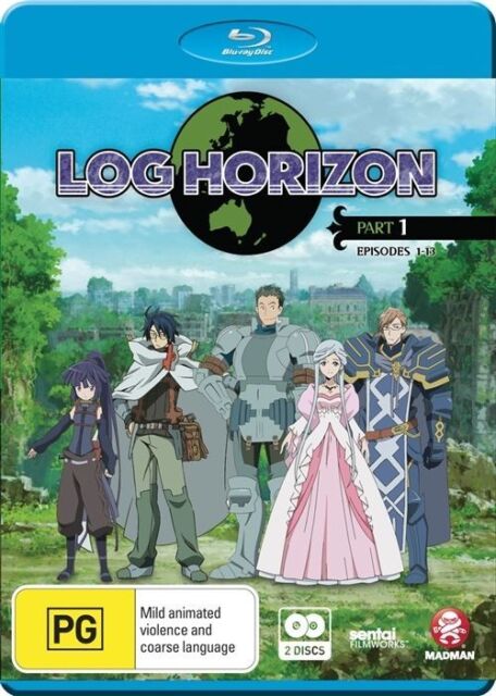 Log Horizon : Part 1 : Eps 1-13 (Blu-ray, 2015, 2-Disc Set) NEW+SEALED