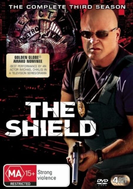 The Shield : Season 3 (DVD, 4-Disc Set) Region 4 - NEW+SEALED