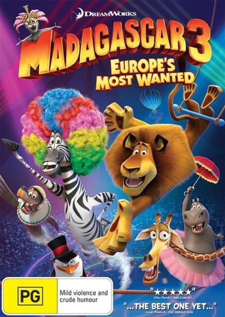 Madagascar 3 - Europe's Most Wanted (DVD,2014) NEW+SEALED 