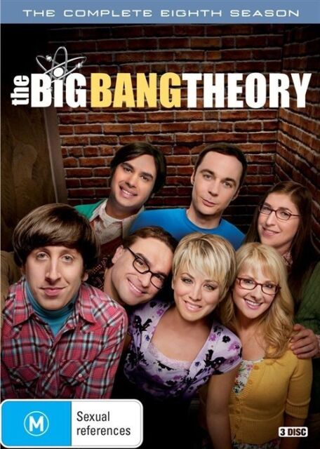 The Big Bang Theory : Season 8 (DVD, 3-Disc Set) NEW+SEALED 