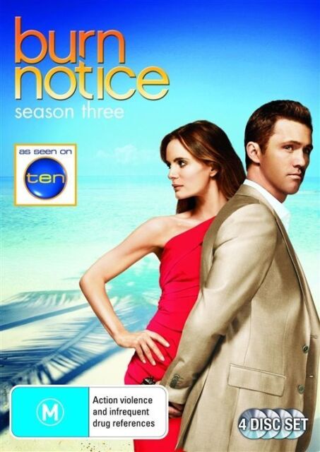 Burn Notice : Season 3 (DVD, 2010, 4-Disc Set) NEW+SEALED 