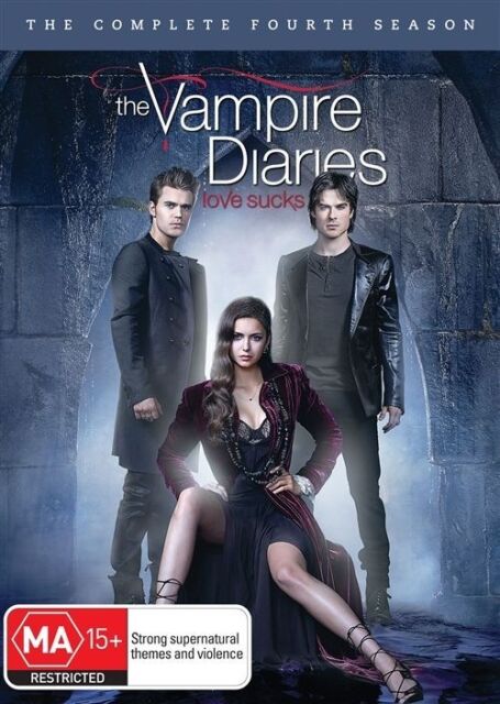 Vampire Diaries : Season 4 (2013 : 5 Disc DVD Set) Region 4 - NEW+SEALED 