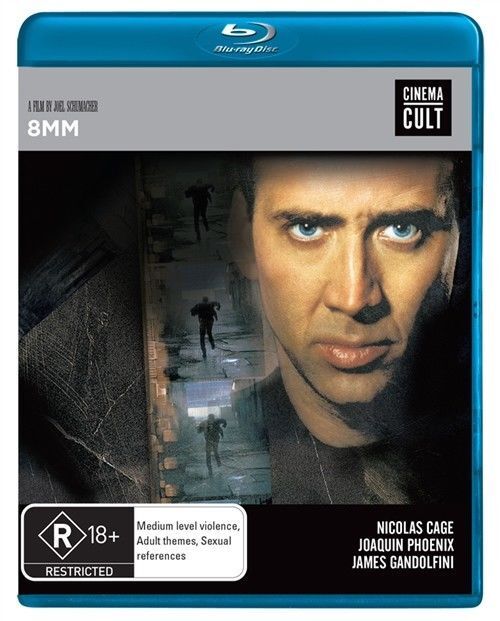 8mm ( Blu ray,1999 )  Nicholas Cage - Region B - NEW+SEALED 