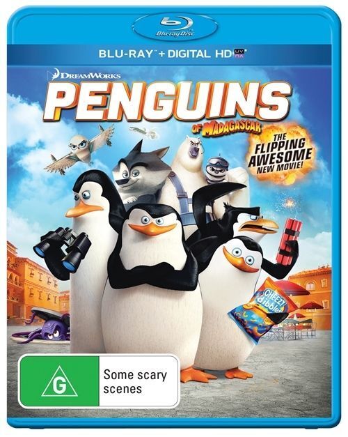 Penguins Of Madagascar - The Movie (Blu-ray + Digital HD) Region B - NEW+SEALED