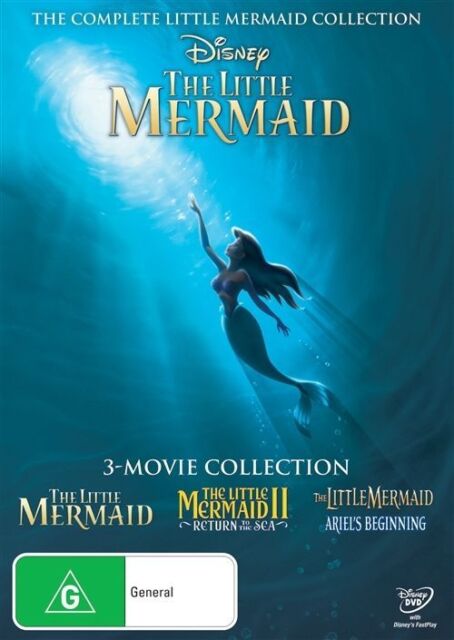 The Little Mermaid: 3-Movie Collection (DVD - Region 4 - NEW+SEALED 