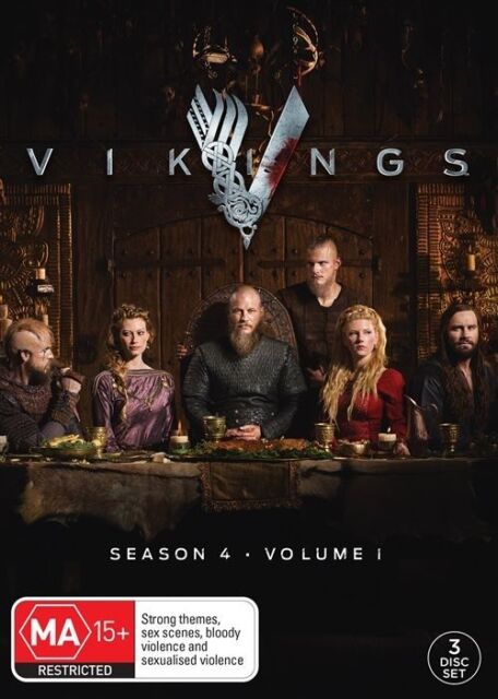 Vikings : Season 4 : Part 1 (DVD, 2016, 4-Disc Set) Region 4 - NEW+SEALED 