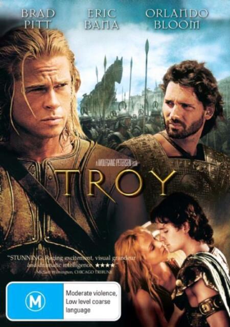 TROY (DVD,2004) Brad Pitt, Eric Bana - REGION 4 - NEW+SEALED