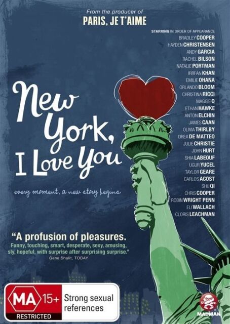 New York, I Love You - (DVD,2010) Shia LaBeouf, Natalie Portman, NEW+SEALED 