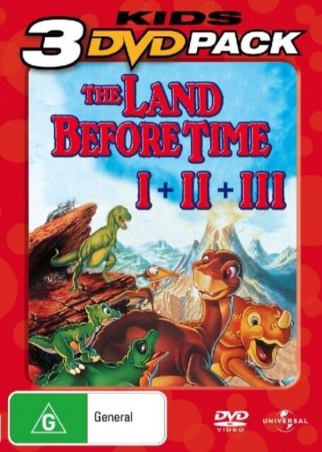 THE LAND BEFORE TIME 1 2 3 : (DVD,2014) Region 2,4 - NEW+SEALED