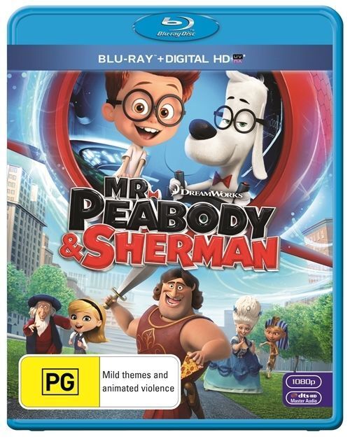 Mr Peabody & Sherman (Blu-ray+ Digital HD UV , 2014) Region B -NEW+SEALED