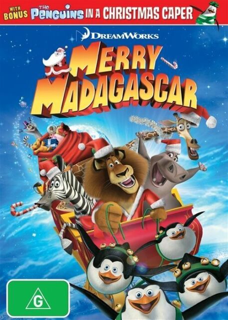 Merry Madagascar (DVD, 2018) AUSTRALIAN RELEASE REGION 4 - NEW+SEALED 