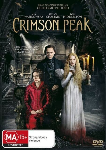 Crimson Peak (DVD, 2016) Guillermo Del Toro -Region 4 - NEW+SEALED 