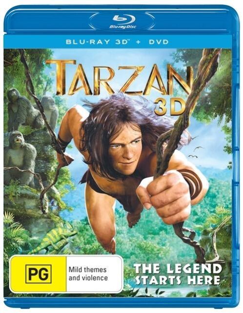 Tarzan (Blu-ray, 2014, 2-Disc Set) Region A,B,C - NEW+SEALED 