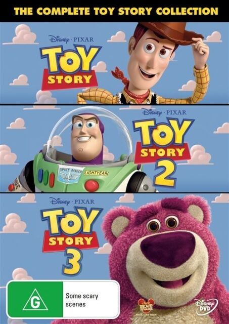 Toy Story 1 + 2 + 3 : (DVD,2011) Region 4 - NEW+SEALED 