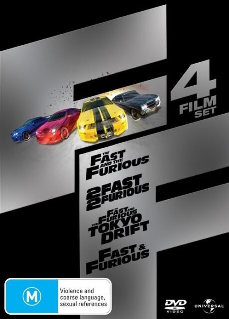 The Fast And The Furious 4 Film Box Set - (DVD,2011) NEW+SEALED 