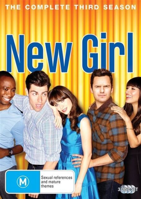 New Girl : Season 3 (DVD, 2014, 3-Disc Set) Region 4 - NEW+SEALED 