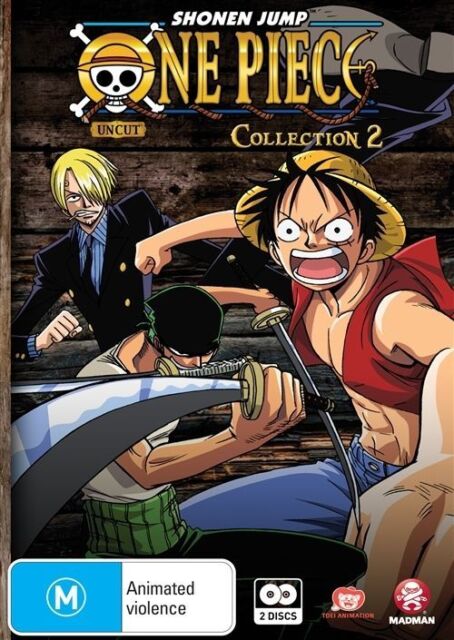 One Piece - Uncut : Collection 2 : Eps 14-26 (DVD, 2010, 2-Disc Set) NEW+SEALED 