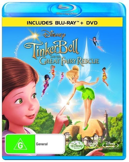 Tinker Bell and the Great Fairy Rescue -Region B -( Blu-ray +DVD) - NEW+SEALED