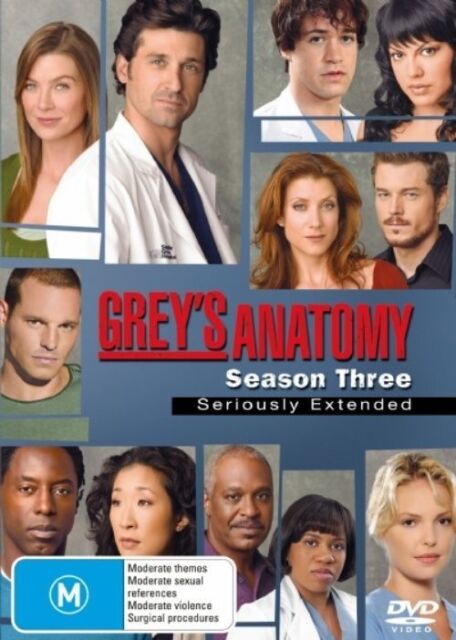 Grey's Anatomy : Season 3 (DVD, 2007, 6-Disc Set) - NEW+ SEALED