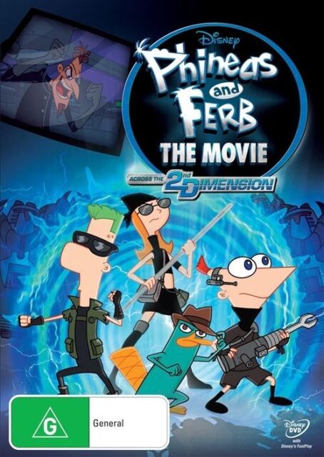 Phineas and Ferb:The Movie -Across the 2nd Dimension-DVD - Region 4 - NEW+SEALED