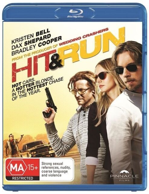 Hit and Run - (Blu-ray, 2012) Bradley Cooper, Kristen Bell - NEW +SEALED