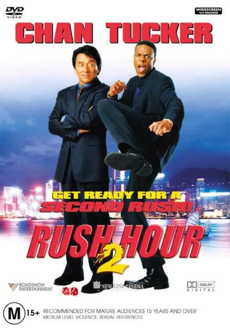 Rush Hour 2 : (DVD,2001)  Aust Stock : NEW+SEALED 