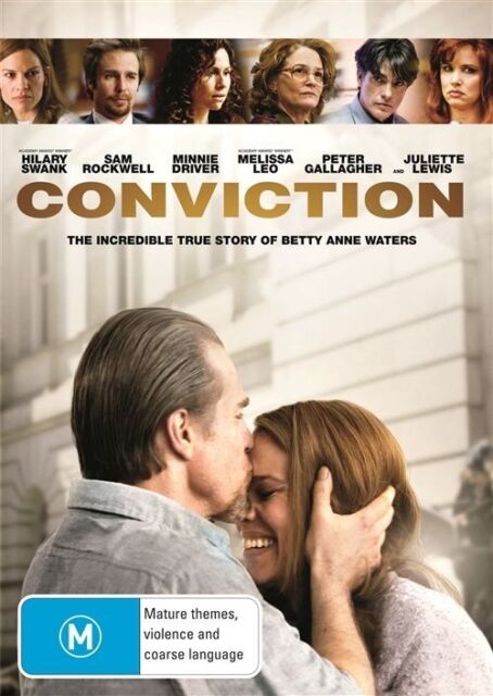 Conviction (DVD, 2011) Hilary Swank - True Story - NEW+SEALED 