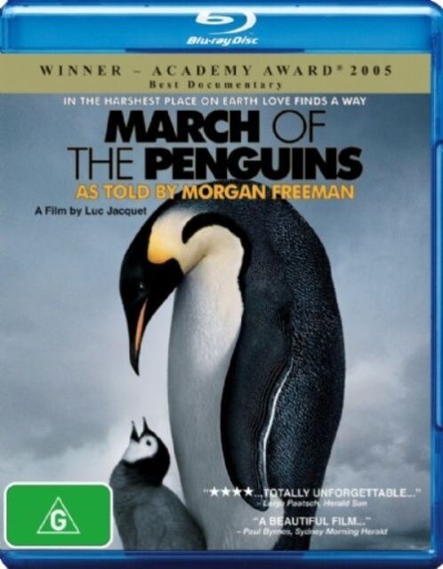 March Of The Penguins  (Blu-ray,2010) Best Documentary 2005 Region B -NEW+SEALED