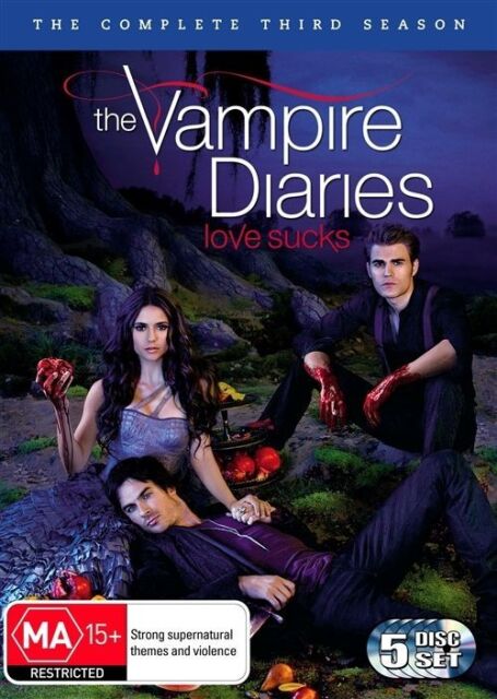 VAMPIRE DIARIES : SEASON 3 : (DVD,2012) Region 4  - NEW+SEALED 