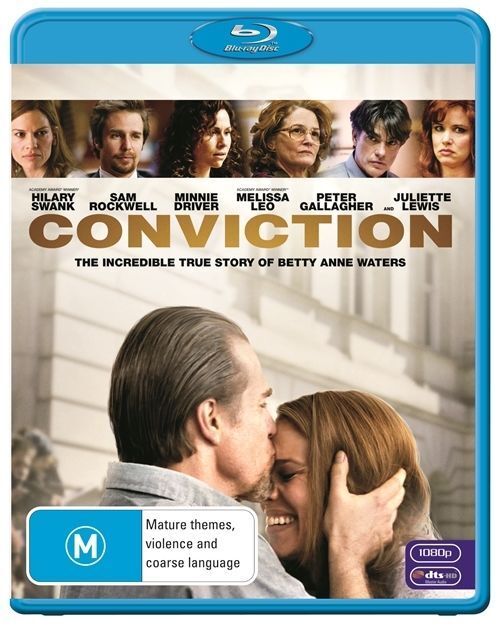 Conviction  (Blu-ray Movie, 2011) Hillary Swank, Sam Rockwell - NEW+SEALED 