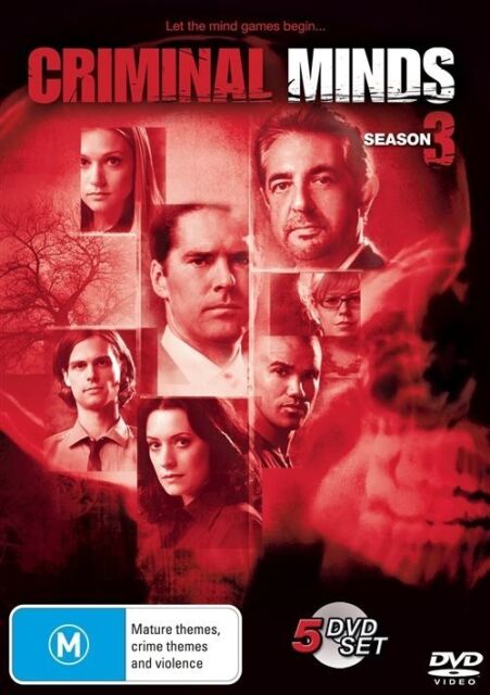 Criminal Minds : Season 3 (DVD, 5 Disc Set) Region 4 - NEW+SEALED 