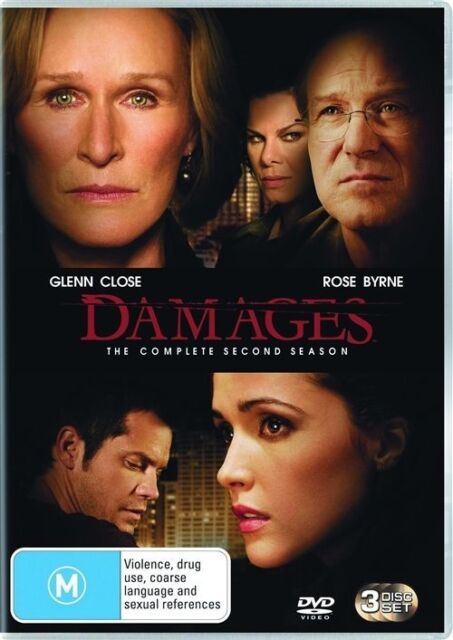 Damages : Season 2 DVD (PAL, 3 Disc Set) NEW+SEALED 