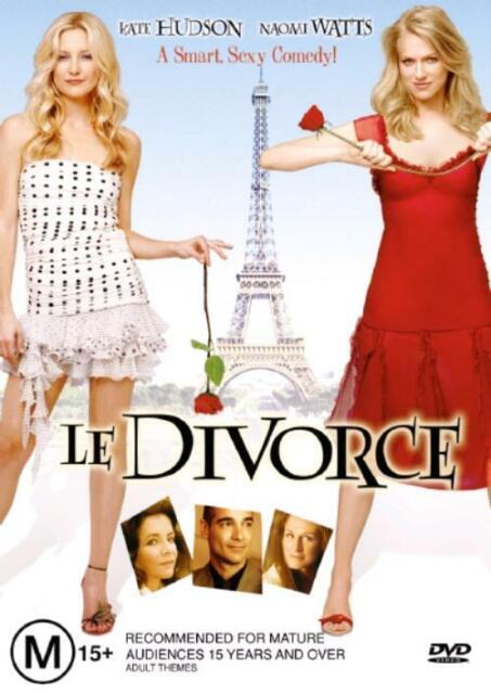 Le Divorce (DVD) Kate Hudson  - Naomi Watts - region 4 - NEW+SEALED 