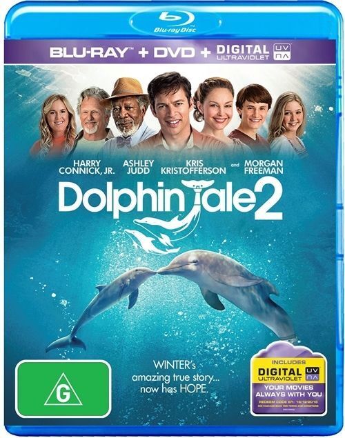 Dolphin Tale 2  - (Blu-ray + DVD + Digital UV ,2014)  Region 4 , B - NEW+SEALED 