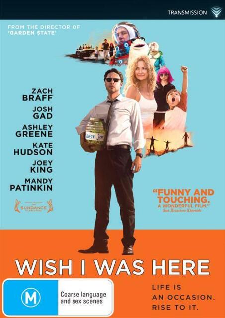 Wish I Was Here (DVD, 2015) Region 4 - NEW+SEALED