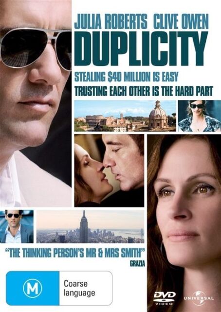 Duplicity (DVD 2009) Region 2,4,5 - Julia Roberts, Clive Owen - NEW+SEALED 