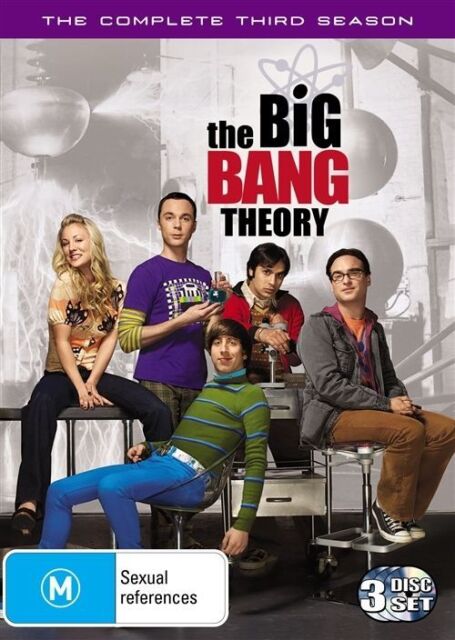 The Big Bang Theory : Season 3 (DVD, 2010, 3-Disc Set) NEW+SEALED 